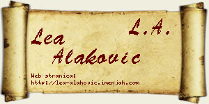 Lea Alaković vizit kartica